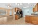 Modern kitchen with sleek black appliances, wood cabinets, and a functional layout at 348 Fleetwood Rd, York, SC 29745