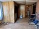 Unfinished basement area featuring exposed ductwork, washer hookup and ample space at 4073 Lee Cline Rd, Conover, NC 28613