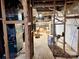 Unfinished basement space showcasing exposed ductwork and potential for customization at 4073 Lee Cline Rd, Conover, NC 28613