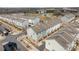 Scenic aerial view of townhomes in a well-planned community, highlighting neighborhood layout and streetscape at 9804 Ainslie Downs St, Charlotte, NC 28273
