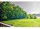 Large backyard with plenty of space for recreation and mature trees at 1011 Duntov Dr, Monroe, NC 28110