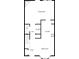 Detailed floor plan showcasing the layout of the living room, kitchen, foyer, and dining area at 13811 Waverton Ln, Huntersville, NC 28078
