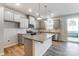 Modern kitchen featuring an island, stainless steel appliances, and pendant lighting at 2330 Hedgecliff Rd # 157, Kannapolis, NC 28025