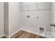 Laundry room with LVP flooring, utility hookups, and neutral paint at 2330 Hedgecliff Rd # 157, Kannapolis, NC 28025