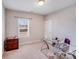 Bedroom featuring carpet floors, neutral walls, and a glass desk near the window at 245 Pine Eagle Dr, Rock Hill, SC 29732