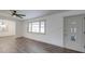 Open living area features hardwood floors and neutral paint throughout at 337 Glenwood Dr, Mooresville, NC 28115