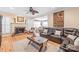 Inviting living room features hardwood floors, fireplace, and comfortable seating at 5101 Belicourt Dr, Charlotte, NC 28277