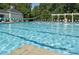 Community pool with lap lanes, diving boards, and chairs offering residents a place to swim and exercise at 599 Sixth Baxter Xing, Fort Mill, SC 29708