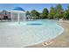 Community pool area with splash pad, chairs, and lifeguard stand ensuring safe fun for residents of all ages at 599 Sixth Baxter Xing, Fort Mill, SC 29708