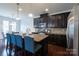 Kitchen with granite countertops, stainless steel appliances, and a center island with seating at 1019 Archibald Ave, Fort Mill, SC 29708