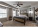 Spacious main bedroom with tray ceiling and multiple windows provides a light-filled and airy ambiance at 1019 Archibald Ave, Fort Mill, SC 29708