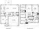 This floor plan shows a first and second floor layout with labelled dimensions of the rooms at 1413 Windy Park Dr, Stanley, NC 28164