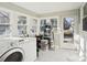 Laundry room with a large window, modern appliances, and convenient access to the exterior at 148 Linwood Dr, Albemarle, NC 28001