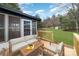 This home has a charming outdoor deck area perfect for relaxing and entertaining guests at 1498 Oakridge Farm Hwy, Mooresville, NC 28115