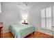 Cozy bedroom with window shutters and hardwood floor at 2036 Hudson Ln, Fort Mill, SC 29707