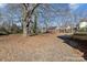 A large, expansive backyard featuring mature trees and potential for outdoor activities or gardening at 312 Motz Ave, Lincolnton, NC 28092