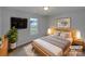 Comfortable bedroom with neutral decor, a modern bed frame, and a cozy atmosphere at 352 Anvil Draw Pl, Rock Hill, SC 29730