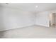 Spacious bonus room with neutral carpet, bright and airy, and interior door at 1113 Foxberry Ln, Maiden, NC 28650