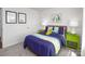 Fun bedroom featuring a bright color palette, whimsical decor, and natural light at 1129 Foxberry Ln, Maiden, NC 28650