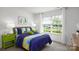 Charming bedroom featuring a bright color palette, natural light, and fun decor elements at 1129 Foxberry Ln, Maiden, NC 28650