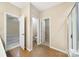 Hallway with tile flooring leading to bathroom, bedroom, and closet at 119 Front Porch Dr # 46, Rock Hill, SC 29732