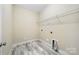 Laundry room with vinyl flooring and space for washer and dryer at 119 Front Porch Dr # 46, Rock Hill, SC 29732