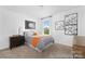 Comfortable bedroom featuring carpet flooring and neutral decor at 119 Stonewater Dr # 22, Red Cross, NC 28129