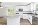 Modern kitchen with stainless steel microwave and ample counter space and island at 230 Georgia Sw St, Concord, NC 28025