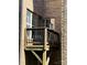 Cozy deck with decorative black railings, perfect for outdoor relaxation and enjoying the scenery at 243 Lincoln St, Charlotte, NC 28203