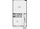 Detailed floorplan featuring a garage, flex room, foyer, bathroom, storage, and stairs at 344 Catawba Ave, Davidson, NC 28036