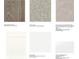 Selection of finishes and flooring samples at 344 Catawba Ave, Davidson, NC 28036