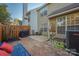Back patio area with a privacy fence, ideal for outdoor grilling and entertaining at 4507 Antelope Ln, Charlotte, NC 28269