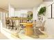 Bright dining area featuring a round table, seating for four, and an adjacent kitchen at 4641 Potters Wheel Ct, Fort Mill, SC 29715
