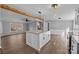 Modern kitchen with granite counters, island, stainless steel appliances and lots of natural light at 1254 Raxter Rd, Edgemoor, SC 29712