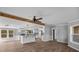 Modern kitchen with granite counters, island, stainless steel appliances and beam at 1254 Raxter Rd, Edgemoor, SC 29712