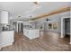 Modern kitchen with granite counters, large island, stainless steel appliances and lots of natural light at 1254 Raxter Rd, Edgemoor, SC 29712