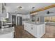 Modern kitchen with granite counters, stainless appliances, and a large center island at 1254 Raxter Rd, Edgemoor, SC 29712