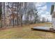 Backyard with a wooden deck and trees at 2444 Fabyan Ln, Charlotte, NC 28262