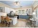 Open kitchen with a breakfast bar, modern appliances, and plenty of cabinet space at 253 Misenheimer Nw Dr, Concord, NC 28025