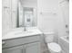 Well-lit bathroom with single sink vanity and a bathtub, offering a clean and functional space at 327 Brinkley Dr # 107, Kings Mountain, NC 28086