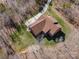 Aerial view of the house surrounded by trees at 809 Liberty Rd, Gold Hill, NC 28071