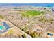 Expansive aerial view of a home nestled among lush trees and a rural landscape at 809 Liberty Rd, Gold Hill, NC 28071