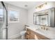 Stylish bathroom featuring a modern vanity, sleek fixtures, and a glass-enclosed shower for a luxurious feel at 922 Grace Ave, Kannapolis, NC 28083