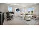 Bright living room featuring modern decor, comfortable sofa, and game-themed wall art at 9481 Coast Laurel Ave # 12, Concord, NC 28027