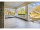View of the spacious covered porch with brick columns and railings, perfect for relaxing at 137 Lancaster St, Chester, SC 29706