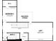 Second floor plan featuring loft, bedroom and bathroom dimensions, plus HVAC/Unfinished Storage at 2656 Tillman St, Monroe, NC 28112