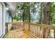 New wooden deck with views of backyard at 313 Villa St, Kannapolis, NC 28083