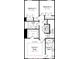 Upstairs floor plan highlighting the bedrooms, bathrooms, and laundry room at 3210 Stelfox St, Charlotte, NC 28262