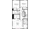 Floorplan featuring Owner's Suite with tray ceiling, owner's bath, two additional bedrooms and a bath at 3222 Stelfox St, Charlotte, NC 28262