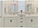 Bright bathroom features double vanity and white cabinets at 388 Luray Way, Rock Hill, SC 29730
